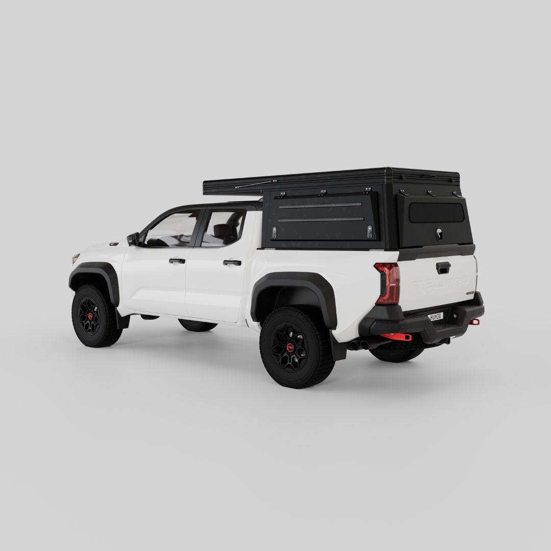 4x4 Overland Gear Aluminum Pop-Up Camper – 2024–2026 Toyota Tacoma 5FT | Overland Truck Camper for 4x4 overlanding and truck camping