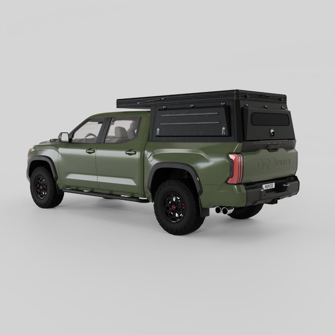 4x4 Overland Gear Aluminum Pop-Up Camper – 2022–2024 Toyota Tundra 5.5' Bed | Overland Truck Camper for 4x4 overlanding and truck camping