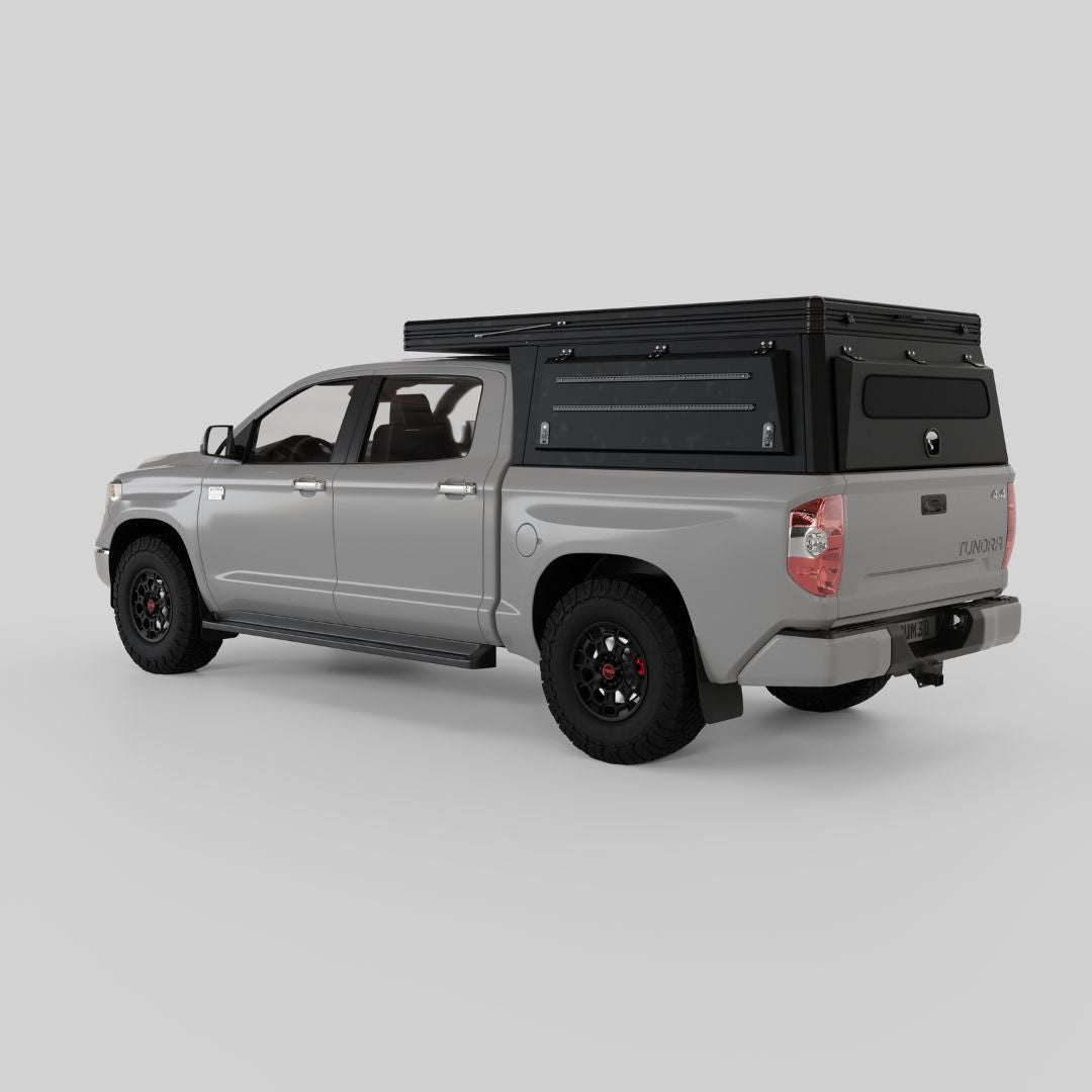 4x4 Overland Gear Aluminum Pop-Up Camper – 2007–2021 Toyota Tundra 5.5' Bed | Overland Truck Camper for 4x4 overlanding and truck camping