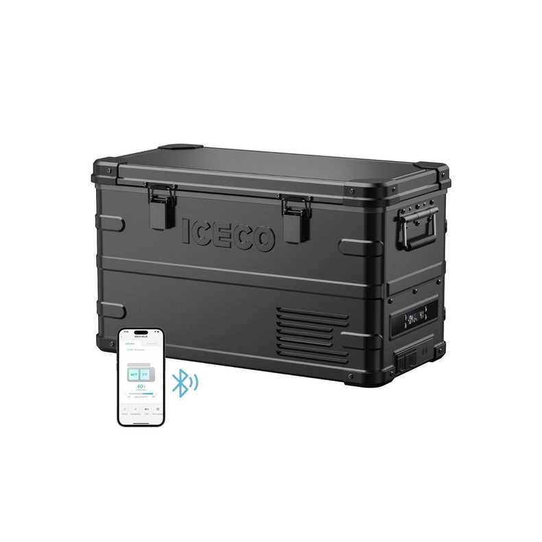 ICECO APL35 35L Black Dual Zone 12V Fridge Freezer portable 12V fridge freezer for overlanding camping truck SUV RV