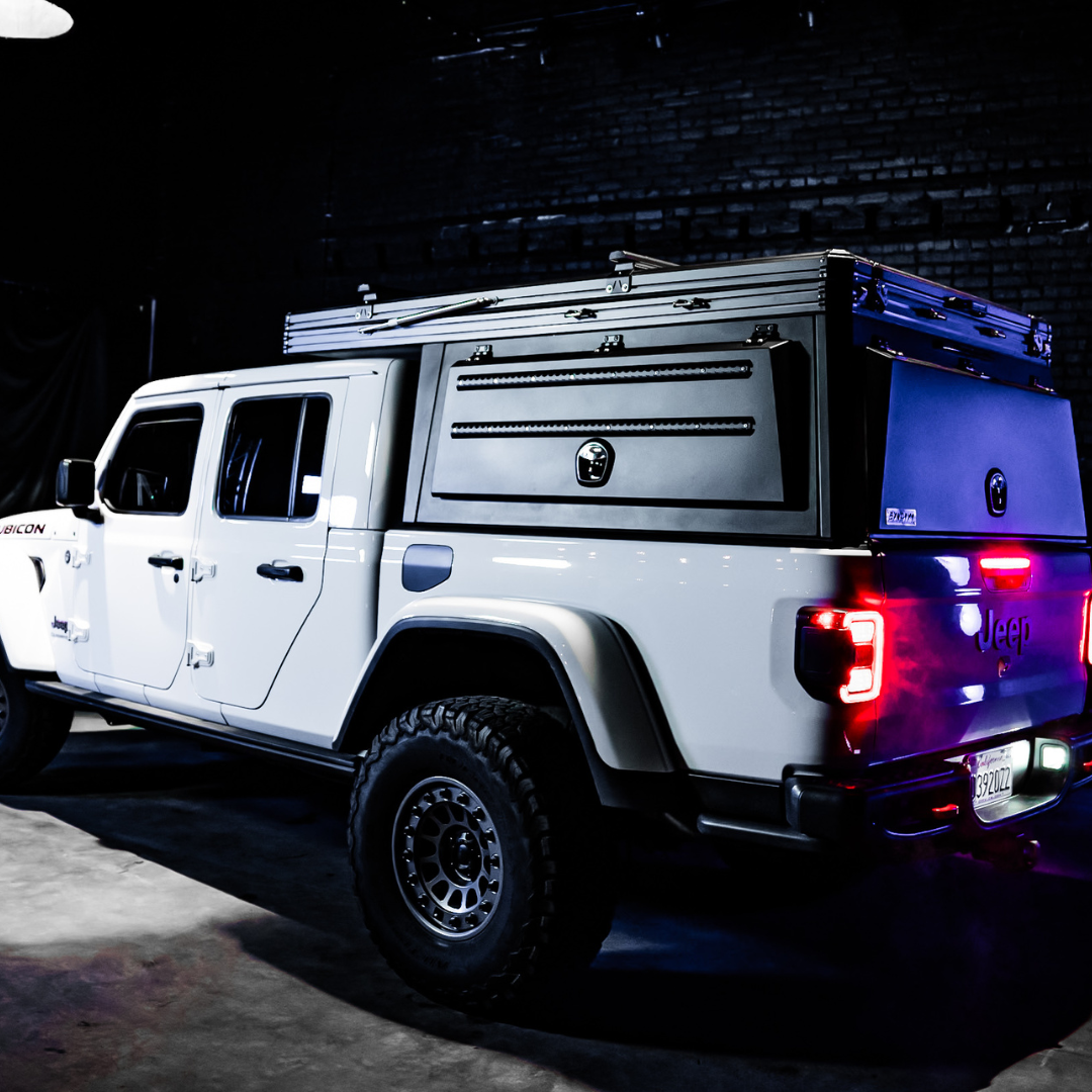 4x4 Overland Gear Aluminum Pop-Up Camper – 2020–2026 Jeep Gladiator | Overland Truck Camper for 4x4 overlanding and truck camping