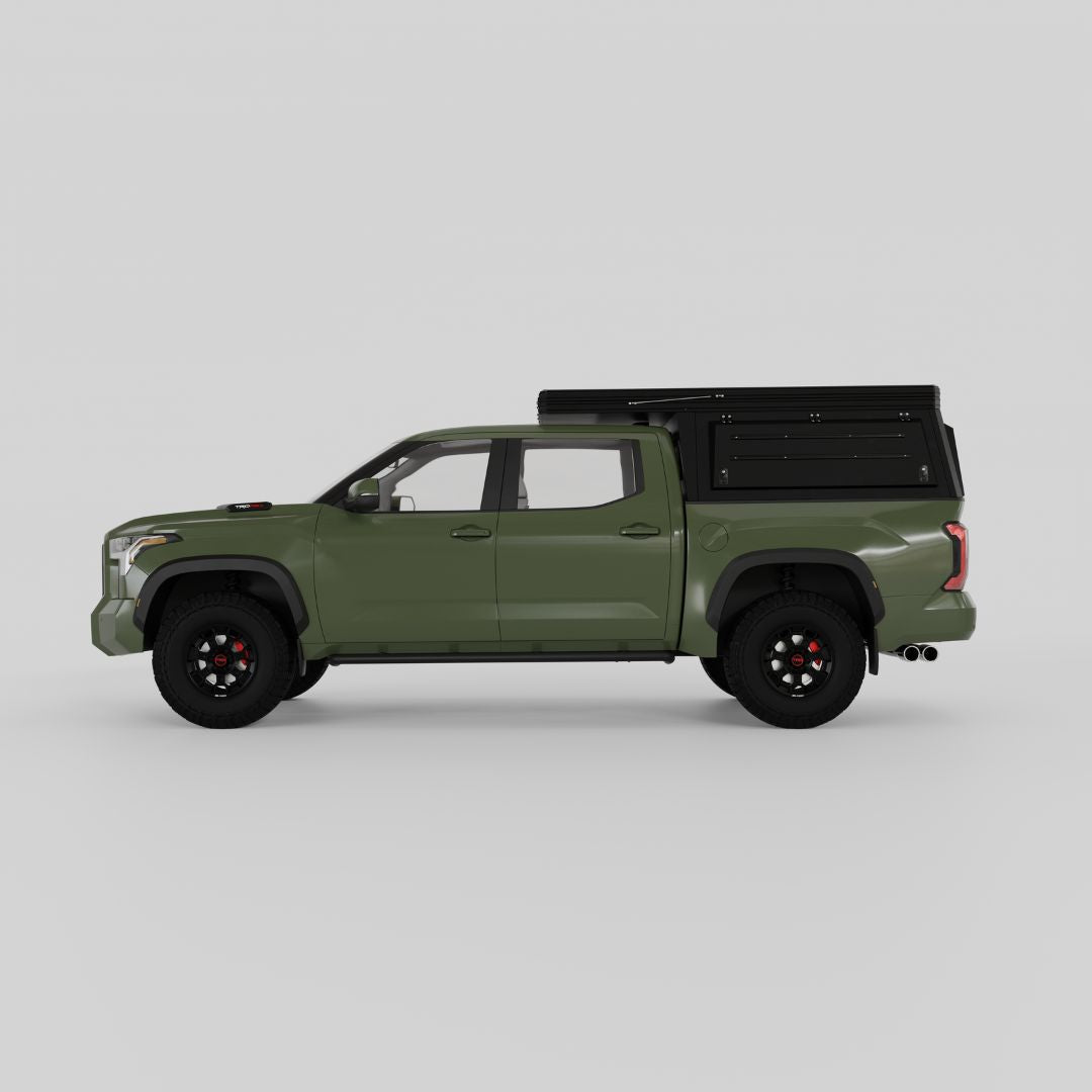 4x4 Overland Gear Aluminum Pop-Up Camper – 2022–2024 Toyota Tundra 5.5' Bed | Overland Truck Camper for 4x4 overlanding and truck camping