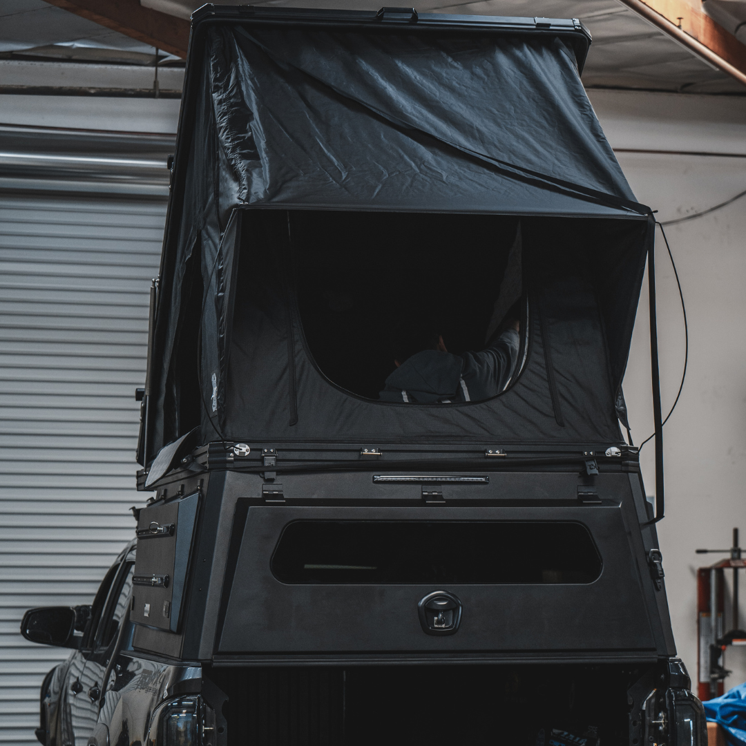 4x4 Overland Gear Aluminum Pop-Up Camper – 2016–2023 Toyota Tacoma | Local Pickup | Overland Truck Camper for 4x4 overlanding and truck camping