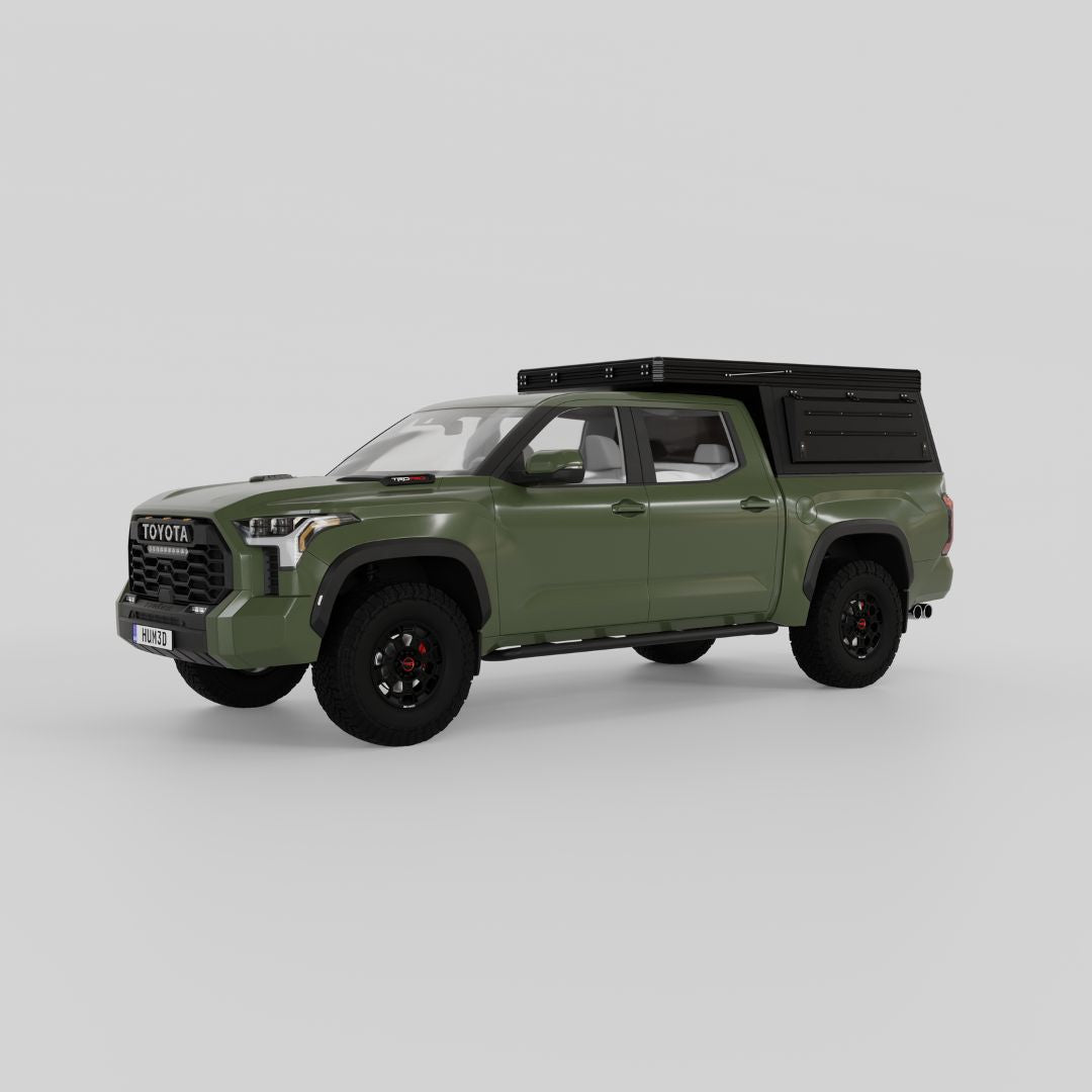 4x4 Overland Gear Aluminum Pop-Up Camper – 2022–2024 Toyota Tundra 5.5' Bed | Overland Truck Camper for 4x4 overlanding and truck camping