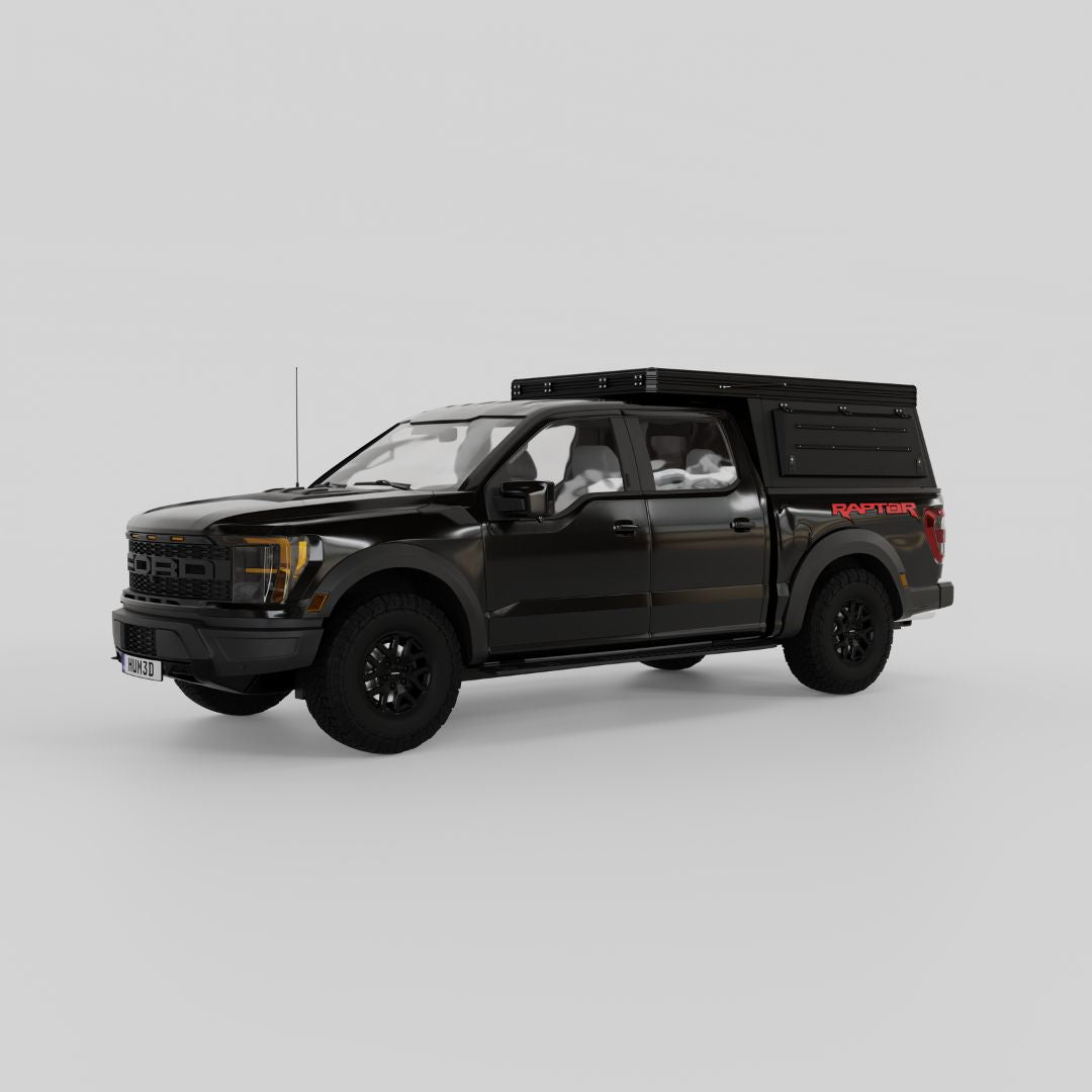 4x4 Overland Gear Aluminum Pop-Up Camper – 2009–2025 Ford F-150 & Raptor 5.5' Bed | Overland Truck Camper for 4x4 overlanding and truck camping