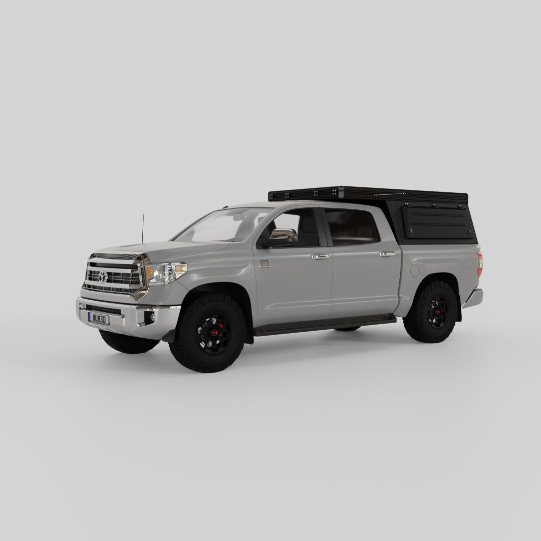 4x4 Overland Gear Aluminum Pop-Up Camper – 2007–2021 Toyota Tundra 5.5' Bed | Overland Truck Camper for 4x4 overlanding and truck camping