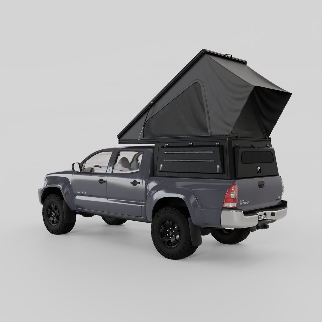 4x4 Overland Gear Aluminum Pop-Up Camper – 2005–2015 Toyota Tacoma | Overland Truck Camper for 4x4 overlanding and truck camping