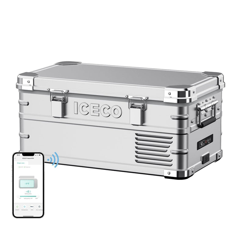 ICECO APL20 20L Silver 12V Portable Fridge Freezer portable 12V fridge freezer for overlanding camping truck SUV RV