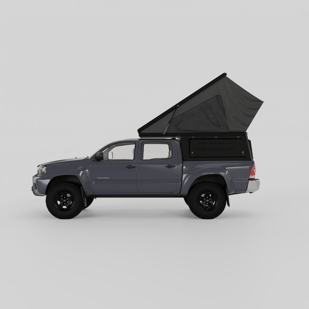 4x4 Overland Gear Aluminum Pop-Up Camper – 2005–2015 Toyota Tacoma | Overland Truck Camper for 4x4 overlanding and truck camping