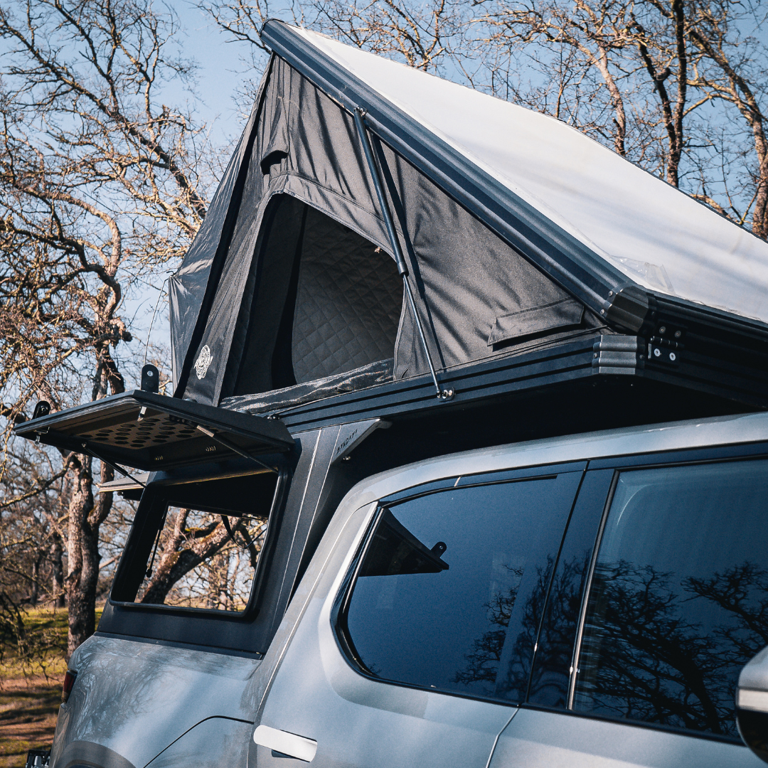 4x4 Overland Gear Aluminum Pop-Up Camper – Rivian R1T Gen 1 & Gen 2 | Overland Truck Camper for 4x4 overlanding and truck camping