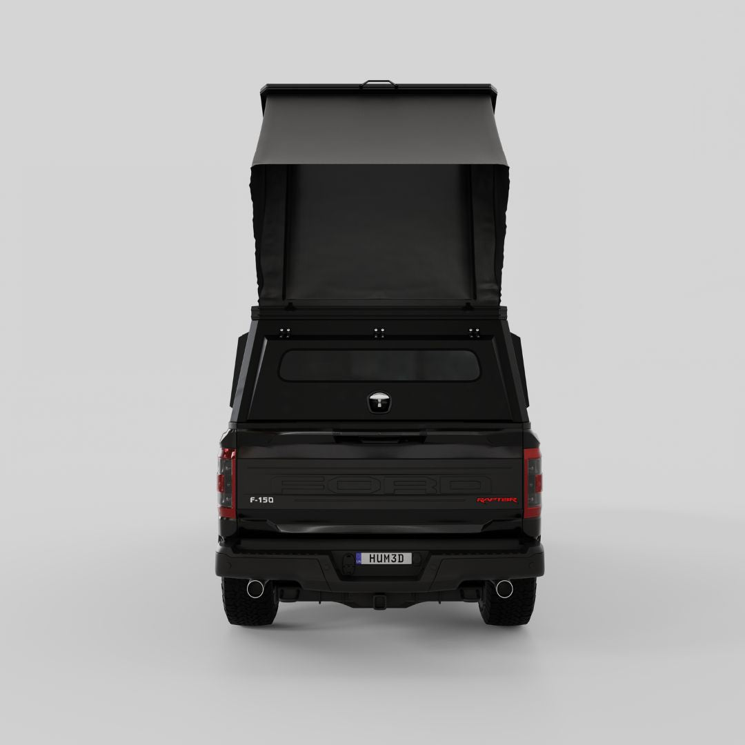 4x4 Overland Gear Aluminum Pop-Up Camper – 2009–2025 Ford F-150 & Raptor 5.5' Bed | Overland Truck Camper for 4x4 overlanding and truck camping