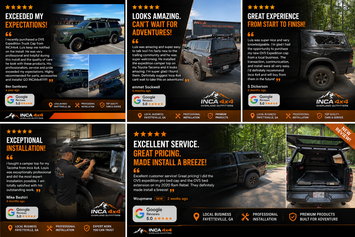 4x4 Overland Gear Aluminum Pop-Up Camper – 2016–2023 Toyota Tacoma | Local Pickup | Overland Truck Camper for 4x4 overlanding and truck camping