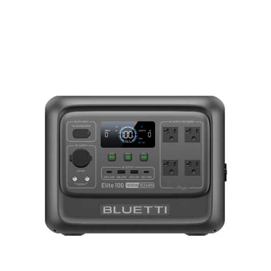 BLUETTI Elite 100 V2 portable power station for 4x4 overlanding truck Jeep SUV camping and off-grid power