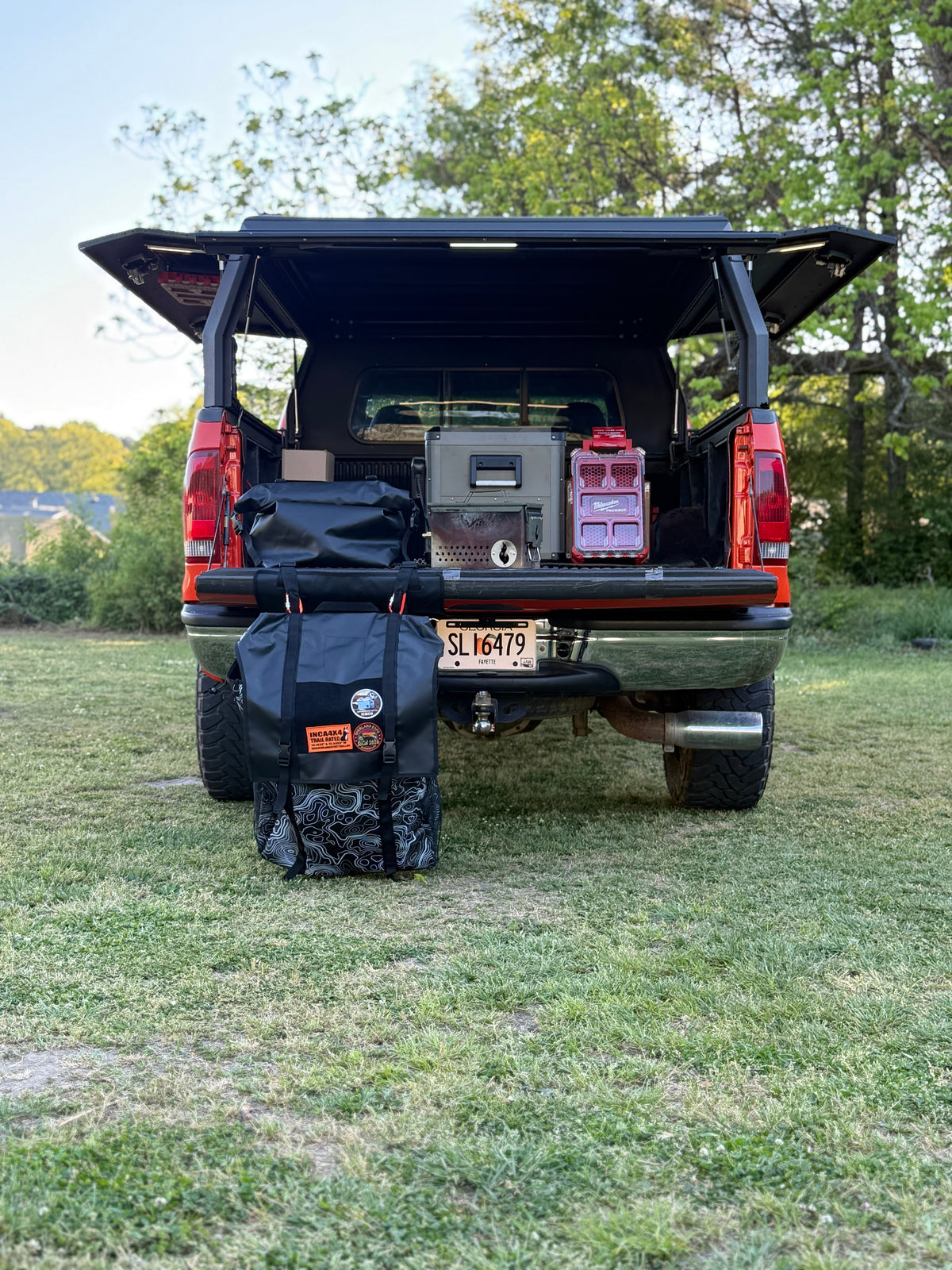 Overland spare tire tailgate bag 4.0 for 4x4 overlanding and truck camping