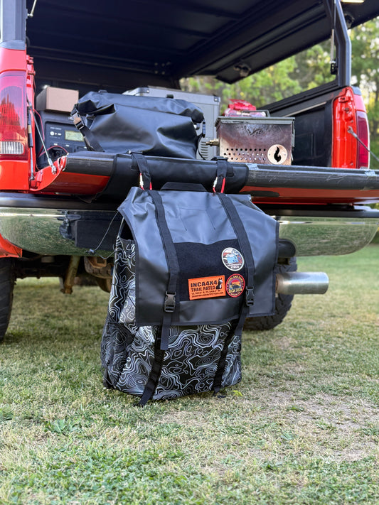 Overland spare tire tailgate bag 4.0 for 4x4 overlanding and truck camping