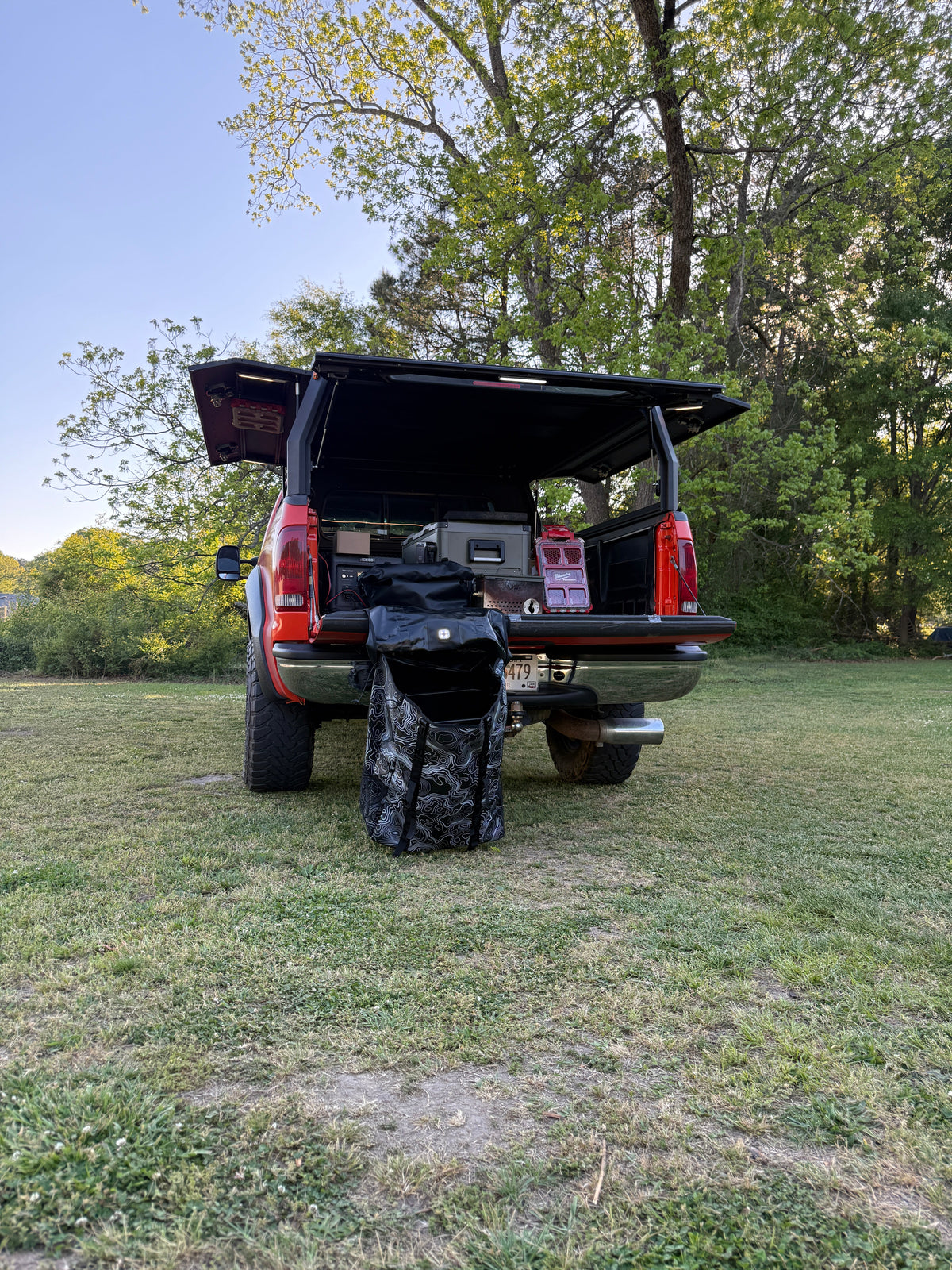 Overland spare tire tailgate bag 4.0 for 4x4 overlanding and truck camping