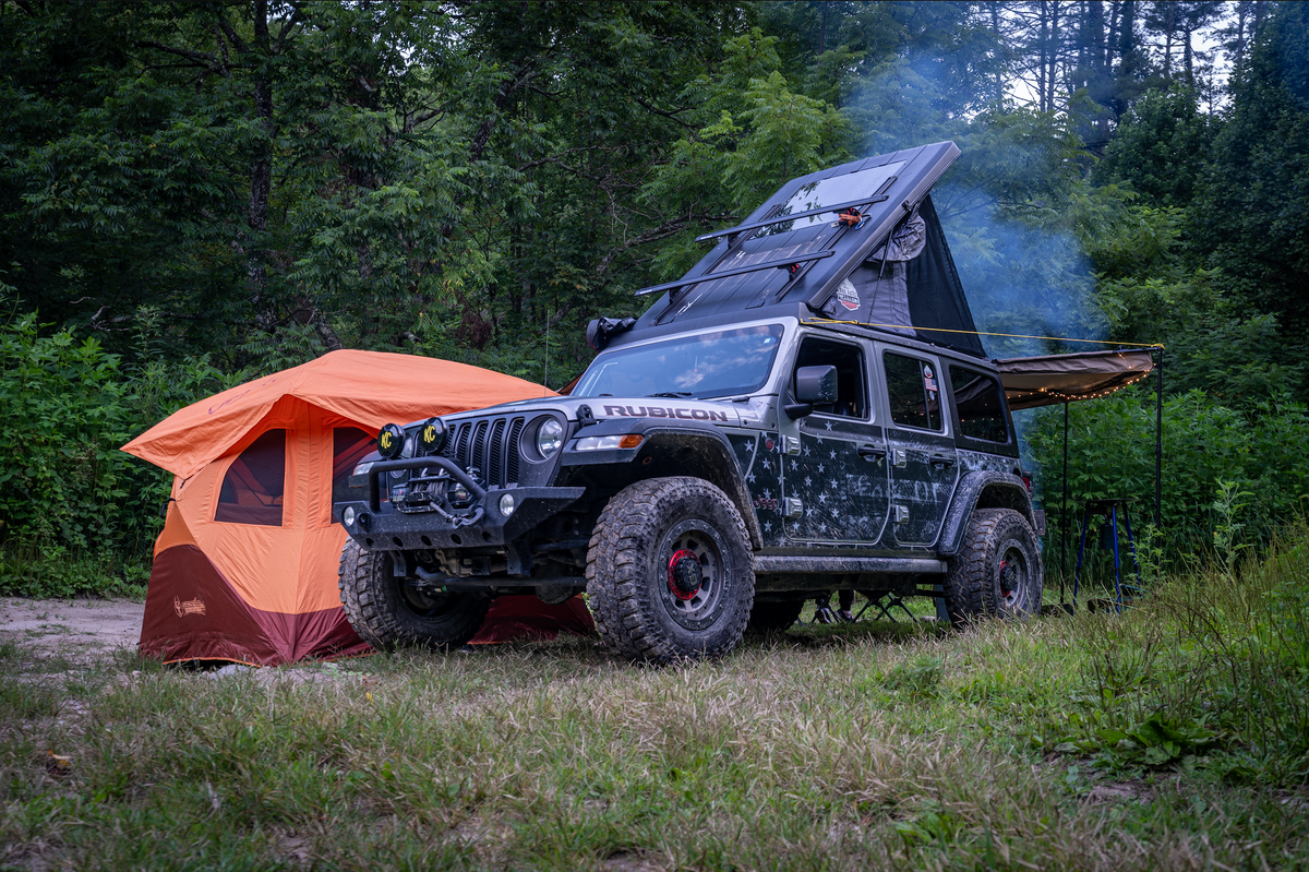 4x4 Overland Gear Jeep hardtop overland camper | Overland Truck Camper for 4x4 overlanding and truck camping