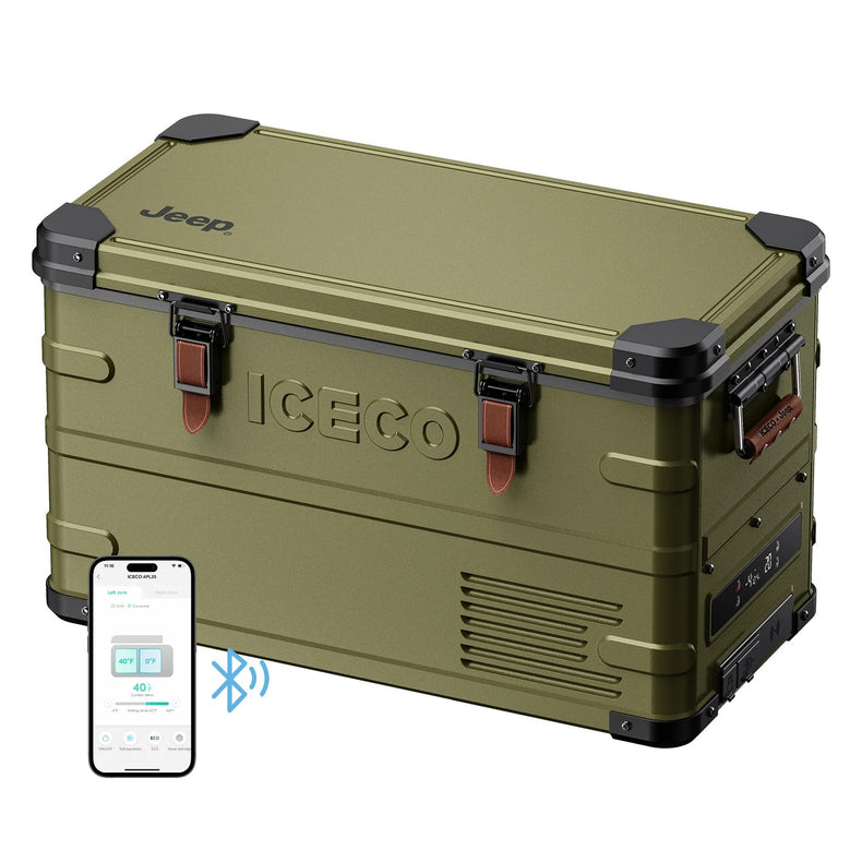 ICECO Jeep APL35 35L Dual Zone 12V Fridge Freezer portable 12V fridge freezer for overlanding camping truck SUV RV